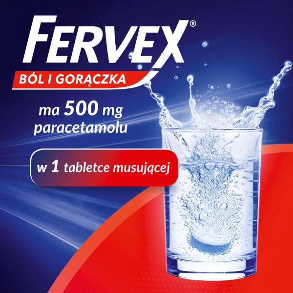Fervex ból i gorączka, 16 tabletek musujących