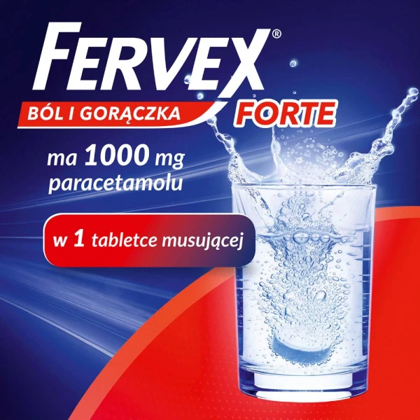 Fervex Ból i gorączka Forte 1g, 8 tabletek musujących