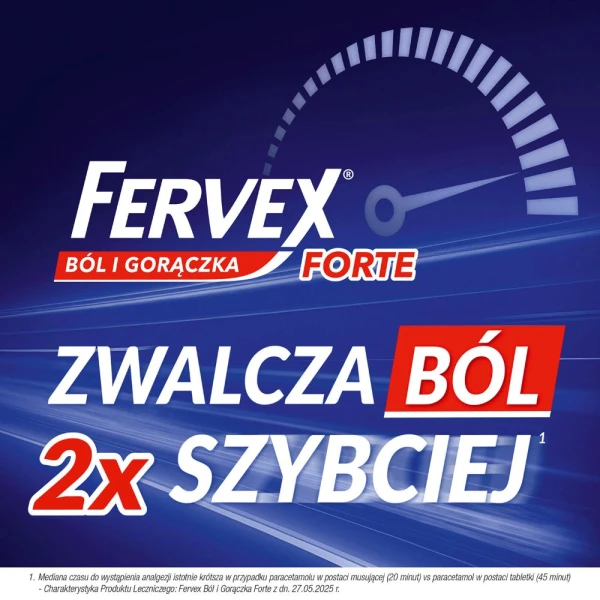 Fervex Ból i gorączka Forte 1g, 8 tabletek musujących