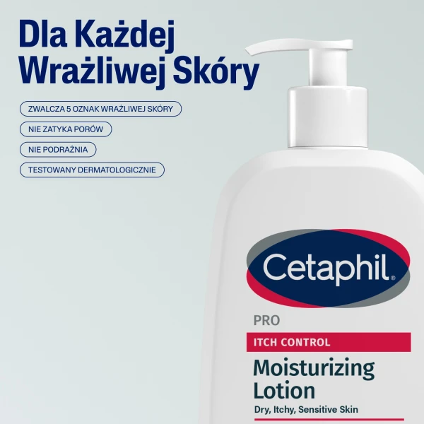Cetaphil Pro Itch Control, balsam do nawilżania twarzy i ciała, 295 ml