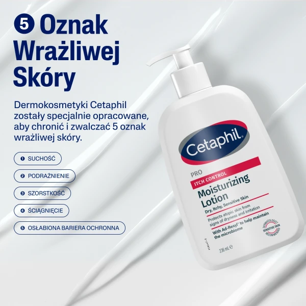 Cetaphil Pro Itch Control, balsam do nawilżania twarzy i ciała, 295 ml