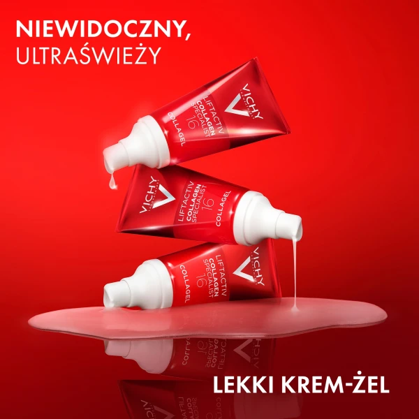 Vichy Liftactiv Collagen Specialist, krem-żel podkręcający glow, 50 ml