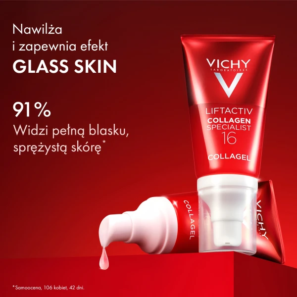 Vichy Liftactiv Collagen Specialist, krem-żel podkręcający glow, 50 ml