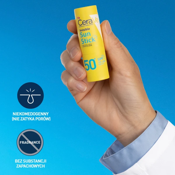 CeraVe, sztyft przeciwsłoneczny, SPF 50+, 8 g