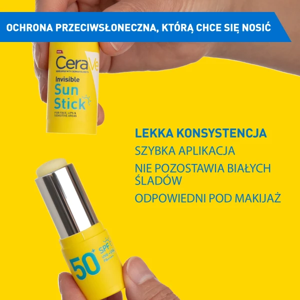 CeraVe, sztyft przeciwsłoneczny, SPF 50+, 8 g