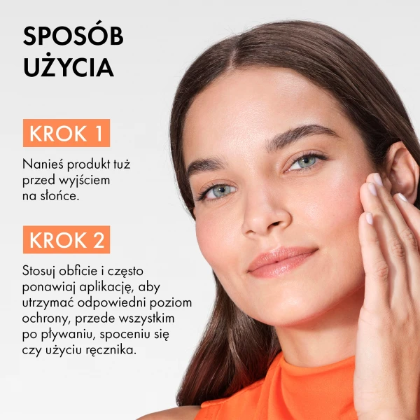 Vichy Capital Soleil, nawilżające mleczko ochronne do twarzy i ciała, SPF 50+, 150 ml