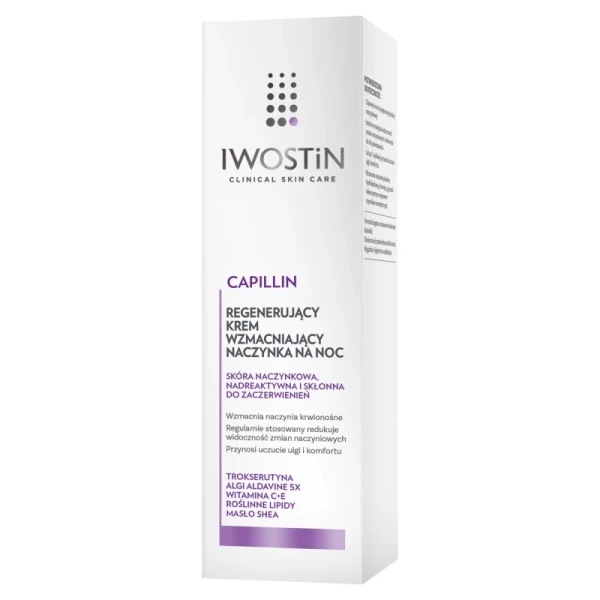 Iwostin Regenerujący krem wzmacniający naczynka na noc, 50 ml