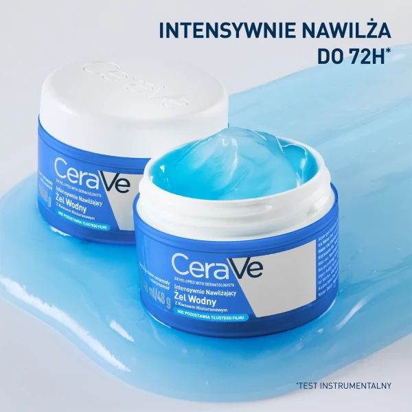 CeraVe Hydrating HA Water Gel, nawilżający żel do twarzy, 48 ml
