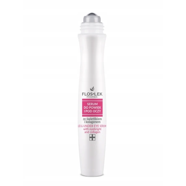 Floslek, serum do powiek i pod oczy ze świetlikiem i kolagenem, roll-on, 15 ml