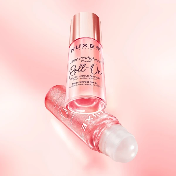 Nuxe Huile Prodigieuse Or Florale, suchy olejek ze złotymi drobinkami do ciała, twarzy i włosów, roll-on, 60 ml