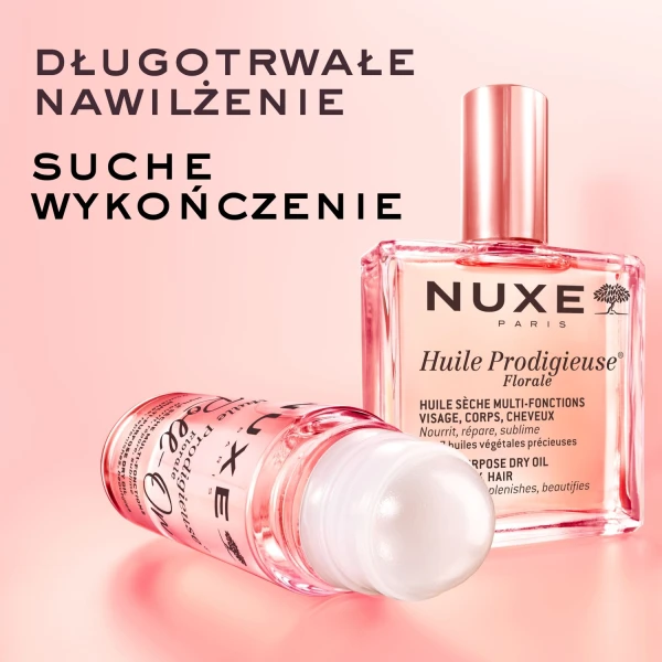 Nuxe Huile Prodigieuse Florale, suchy olejek do ciała, twarzy i włosów, roll-on, 60 ml
