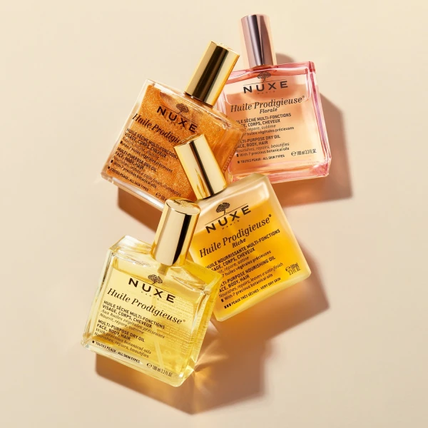 Nuxe Huile Prodigieuse, suchy olejek do ciała, twarzy i włosów, 30 ml