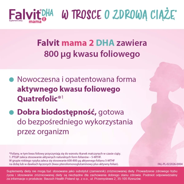 Falvit Mama 2 DHA, 30 kapsułek