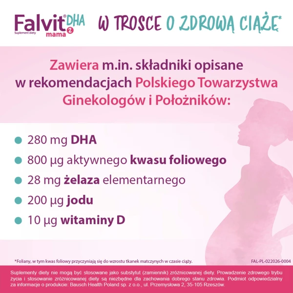 Falvit Mama 2 DHA, 30 kapsułek