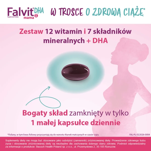 Falvit Mama 2 DHA, 30 kapsułek
