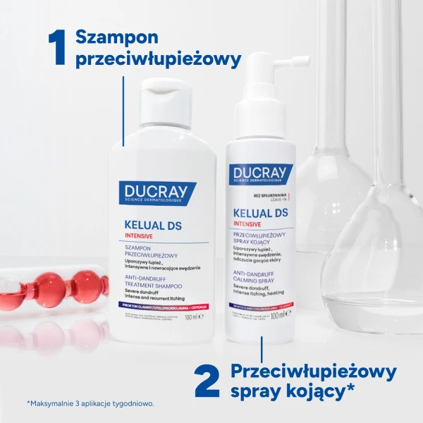 Ducray Kelual DS Intensive, szampon przeciwłupieżowy, 100 ml