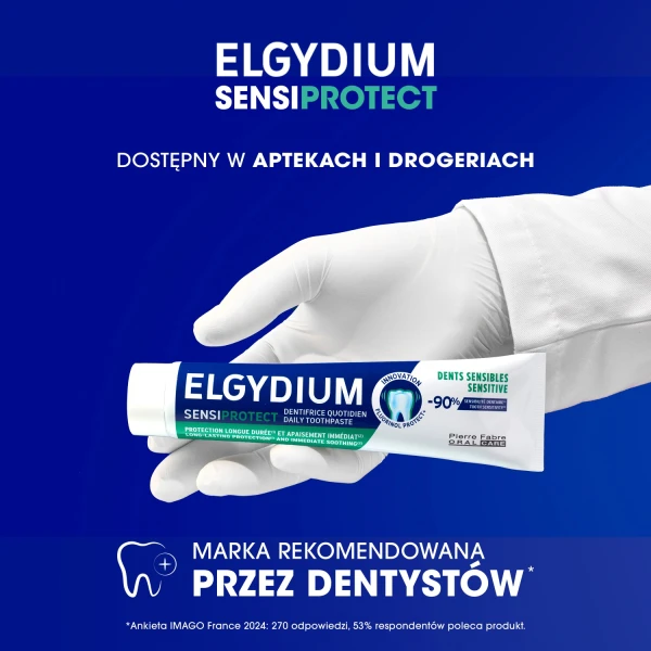 Elgydium Sensitive, pasta do zębów w postaci żelu, 75 ml