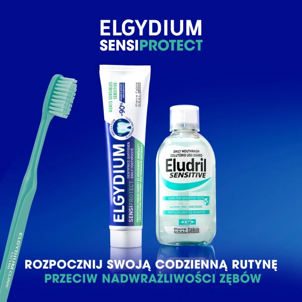 Elgydium Sensitive, pasta do zębów w postaci żelu, 75 ml