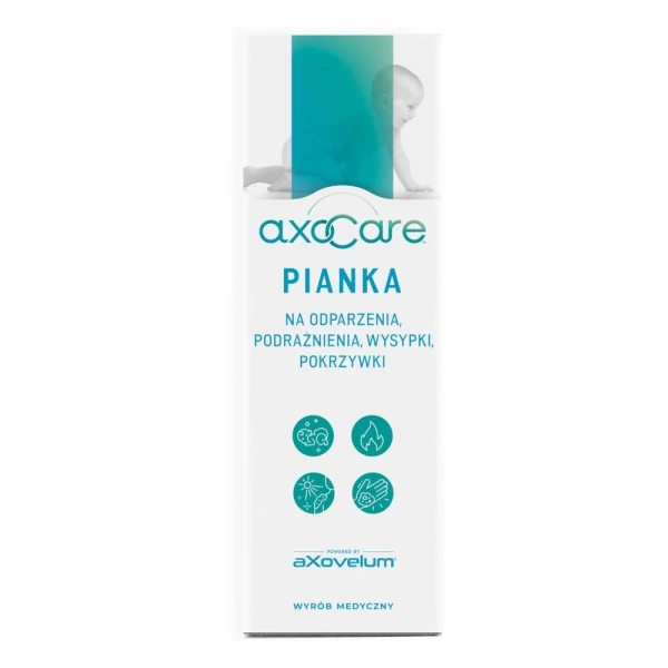 Axocare Pianka dla dzieci na odparzenia, podrażnienia, wysypki, pokrzywki, 85 ml