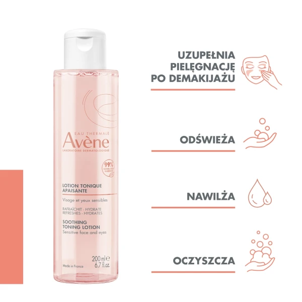Avene, delikatny tonik do twarzy, skóra wrażliwa sucha i bardzo sucha, 200 ml
