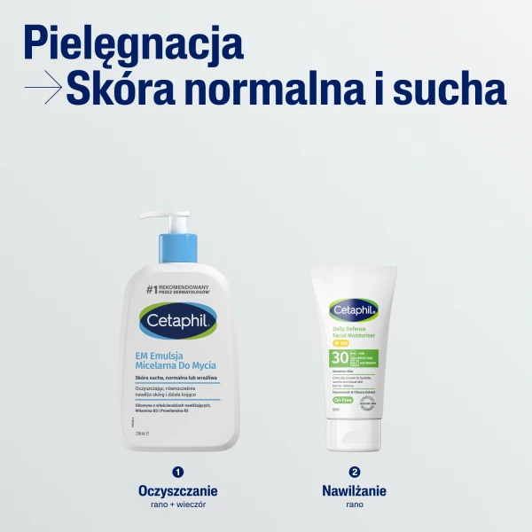 Cetaphil Daily Defence Facial Moisturiser, krem nawilżający na dzień, SPF 30, 50 ml