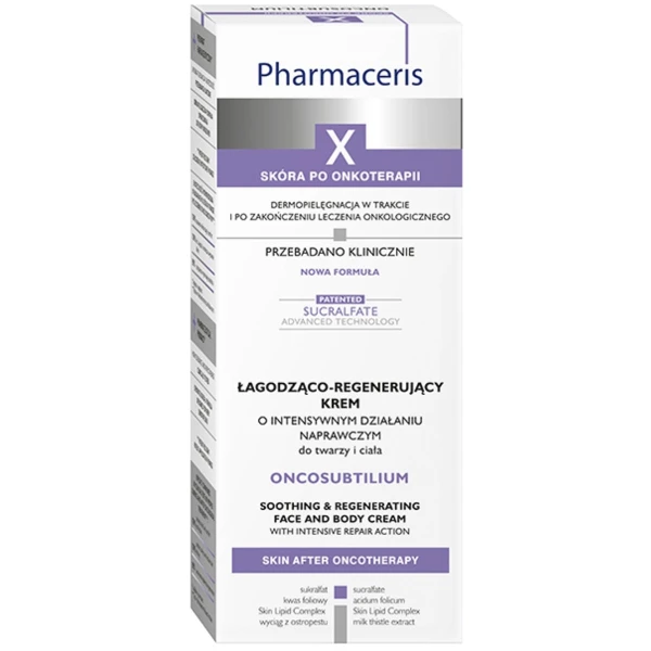 Pharmaceris X Onkosubtilium, regenerujący krem o działaniu naprawczym, do twarzy i ciała, 75 ml