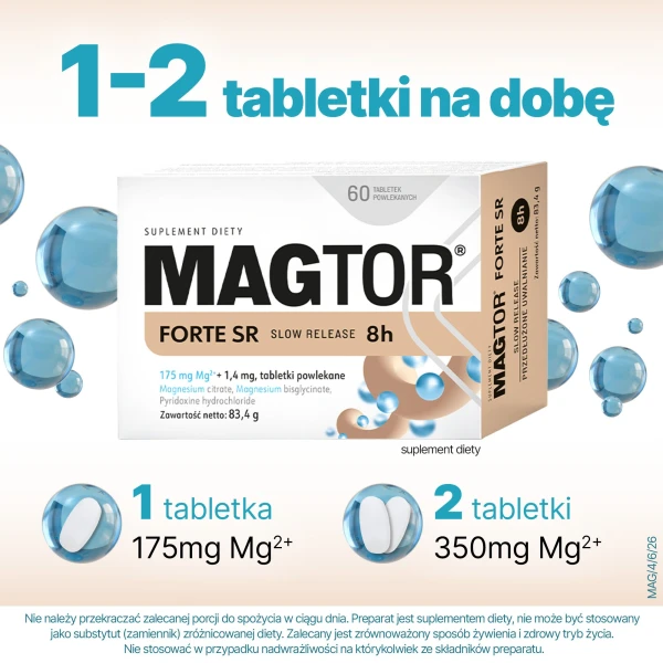 Magtor Forte SR, 60 tabletek