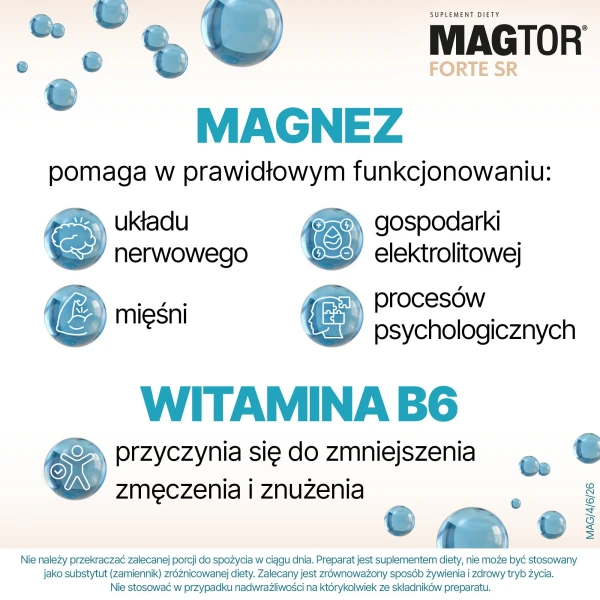 Magtor Forte SR, 60 tabletek