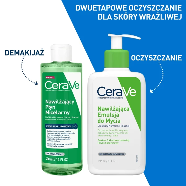 CeraVe, nawilżający płyn micelarny, 400 ml