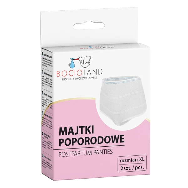 Bocioland, majtki poporodowe, siateczkowe, rozmiar XL, 2 sztuki
