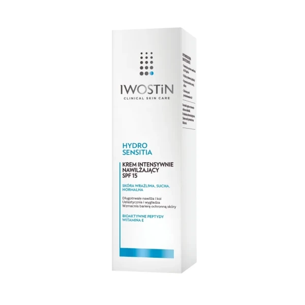 Iwostin Hydro Sensitia Intensywnie nawilżający krem do twarzy, SPF 15, 50 ml