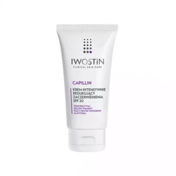 Iwostin Capillin Krem intensywnie redukujący zaczerwienienia, SPF 20, 50 ml