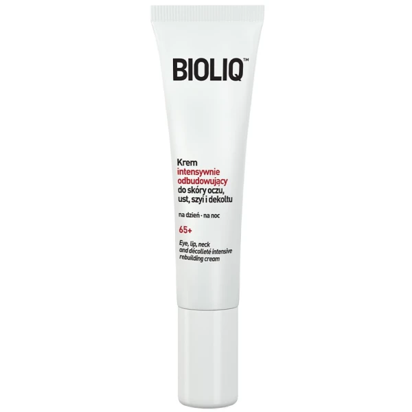 Bioliq 65 +, krem intensywnie odbudowujący do skóry oczu, ust, szyi i dekoltu, 30 ml