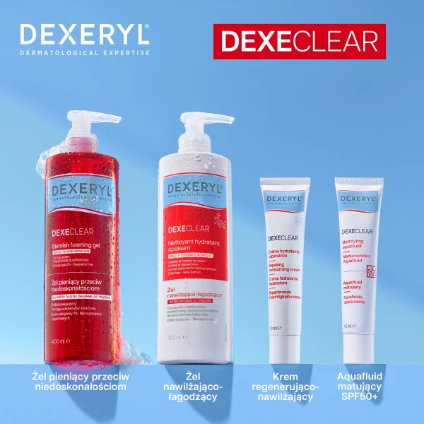 Dexeryl Dexeclear, krem regenerująco-nawilżający, 40 ml
