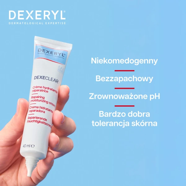 Dexeryl Dexeclear, krem regenerująco-nawilżający, 40 ml