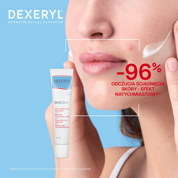 Dexeryl Dexeclear, krem regenerująco-nawilżający, 40 ml