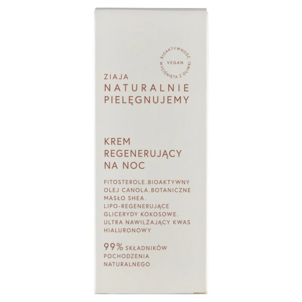 Ziaja Naturalnie Pielęgnujemy, krem regenerujący na noc, 50 ml