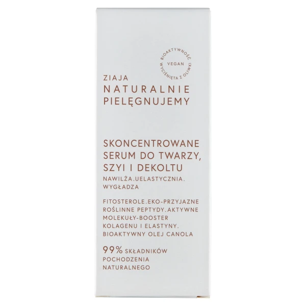 Ziaja Naturalnie Pielęgnujemy, skoncentrowane serum do twarzy, szyi i dekoltu, 30 ml