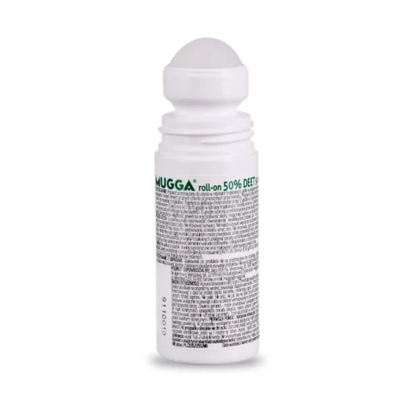 Mugga Insect Repellent, preparat na komary tropikalne, roll-on, DEET 50%, 50 ml
