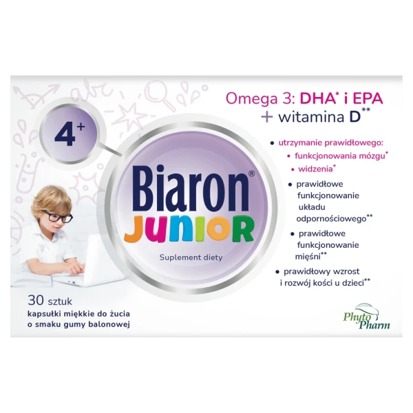 biaron-junior-dla-dzieci-powyzej-4-lat-i-doroslych-smak-owocowej-gumy-balonowej-30-kapsulek-do-zucia