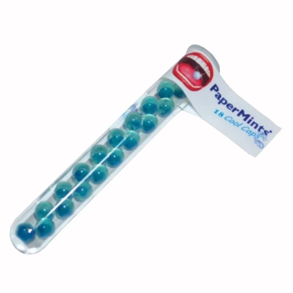 PaperMints Cool Caps, kapsułki na świeży oddech, bez cukru, smak miętowy, 18 sztuk