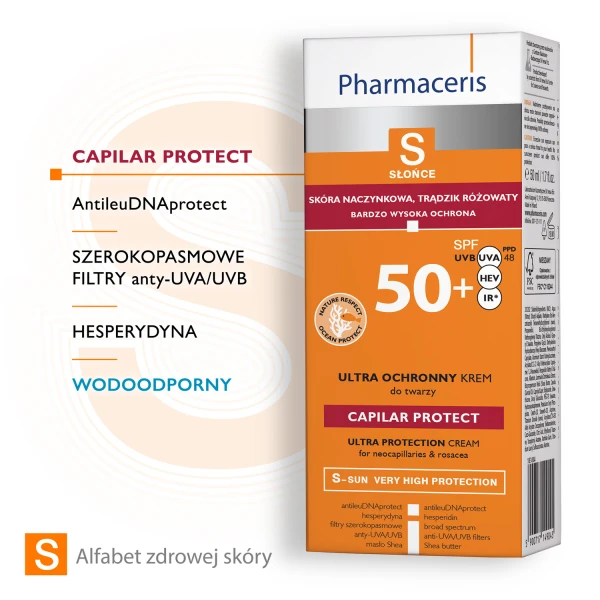 pharmaceris-s-capilar-&-sun-protect-krem-ochronny-skora-naczynkowa-i-z-tradzikiem-rozowatym-spf-50+-50-ml