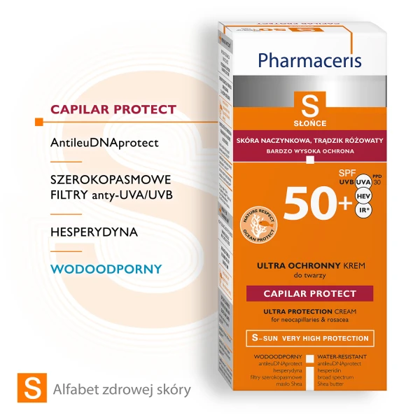 pharmaceris-s-capilar-&-sun-protect-krem-ochronny-skora-naczynkowa-i-z-tradzikiem-rozowatym-spf-50+-50-ml