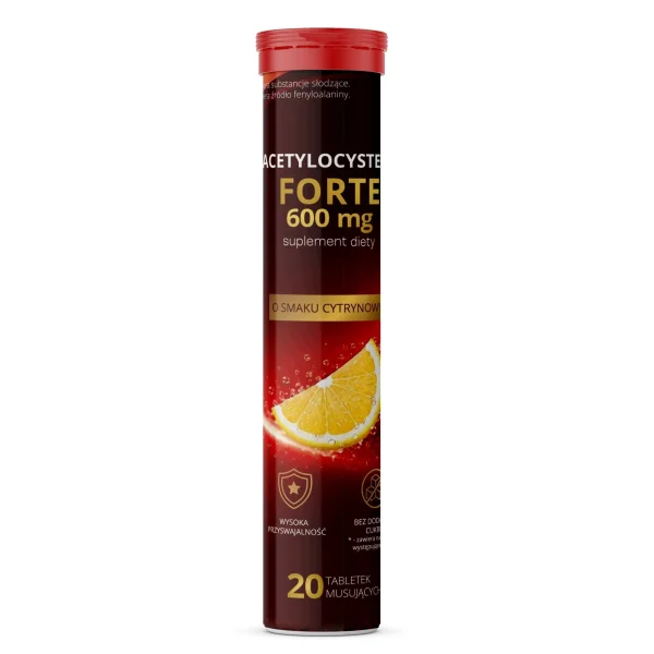 Prima Pharma, Acetylocysteina Forte 600 mg, 20 tabletek musujących