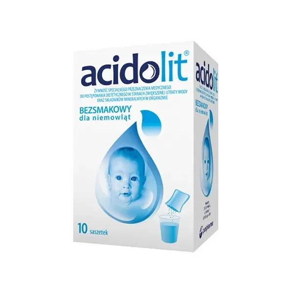 Acidolit dla niemowląt, bezsmakowy, 4,35 g x 10 saszetek