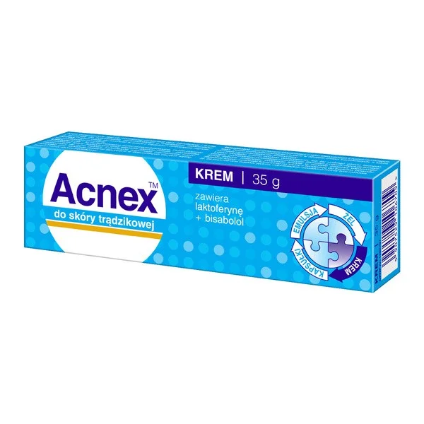 Acnex, krem do skóry trądzikowej, 35 g