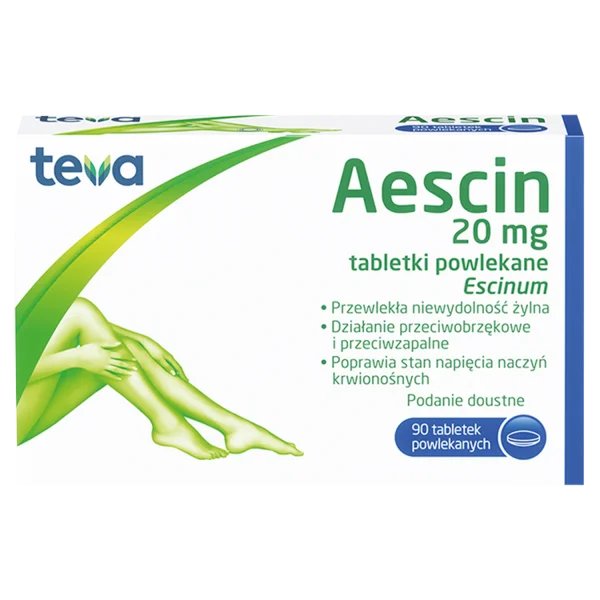 Aescin 20 mg, 90 tabletek powlekanych