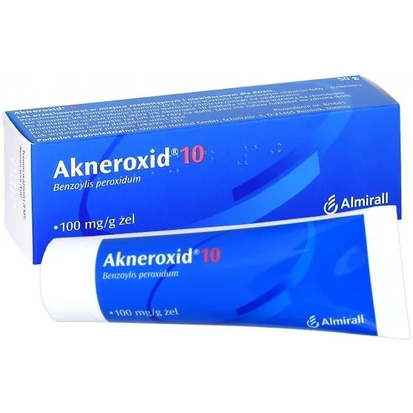 Akneroxid 10 100 mg/g, nadtlenek benzoilu, żel, 50 g