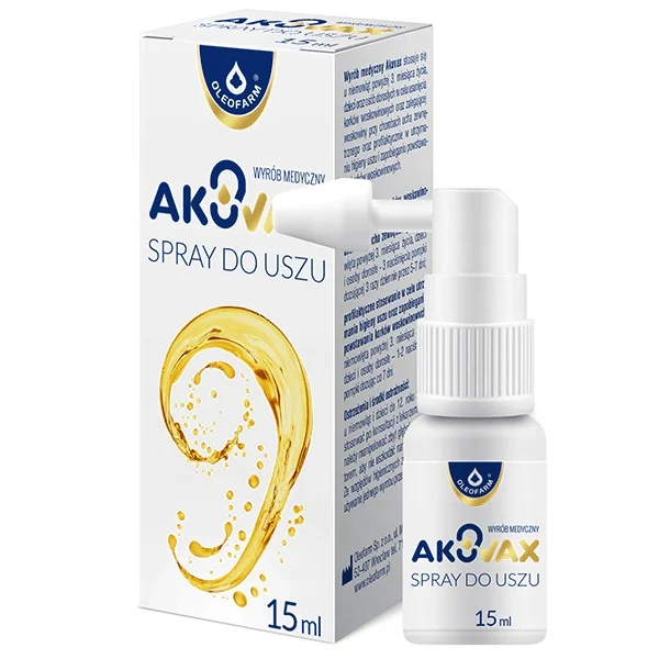 Akuvax, spray do uszu, 15 ml