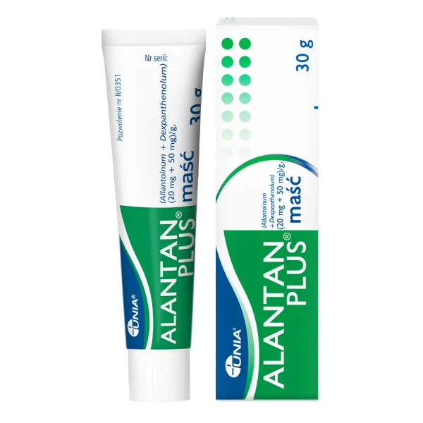 Alantan Plus (20 mg + 50 mg)/g, maść, 30 g